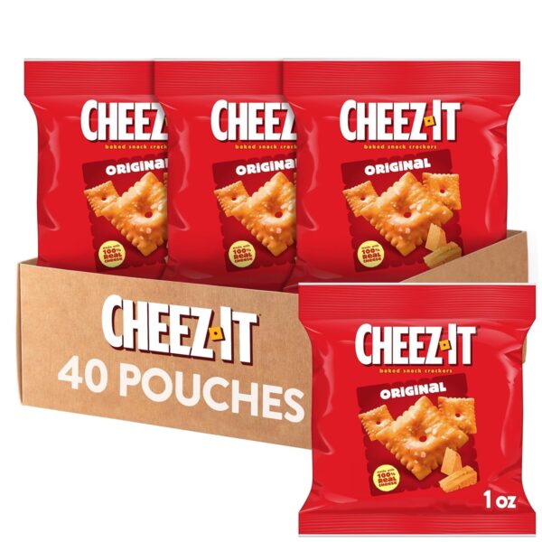 Cheez-It Cheese Crackers, Baked Snack Crackers, Lunch Snacks, Original (40 Packs) - Image 4