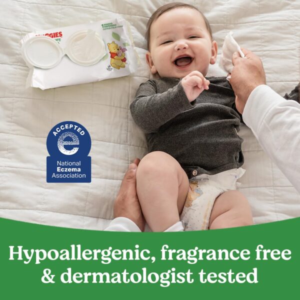 Huggies Natural Care Sensitive Baby Wipes, Unscented, Hypoallergenic, 99% Purified Water, 12 Flip-Top Packs (768 Wipes Total), Packaging May Vary - Image 7